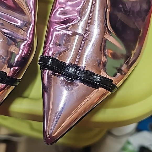 Marco de Vincenzo metallic bow booties 9.5 - Picture 4 of 10